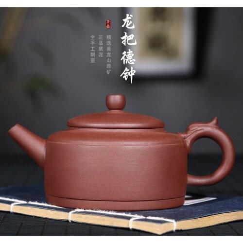 Yixing dragon world are recommended agent ore purple mud dragons clock teapot a drop shipping direct manufacturers