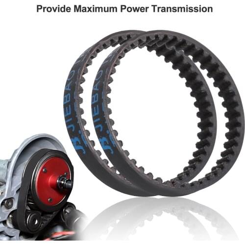 2PCS 132mm Transmission Drive Belts Replacement for VS4-10 Axial SCX10 SCX10 II SCX10 III RC Car Upgrade DIY Parts