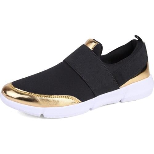 Spring Autumn Women Slip On Loafers Ladies Casual Comfortable Flats Female Breathable Stretch Cloth Shoes Zapatillas YYJ113