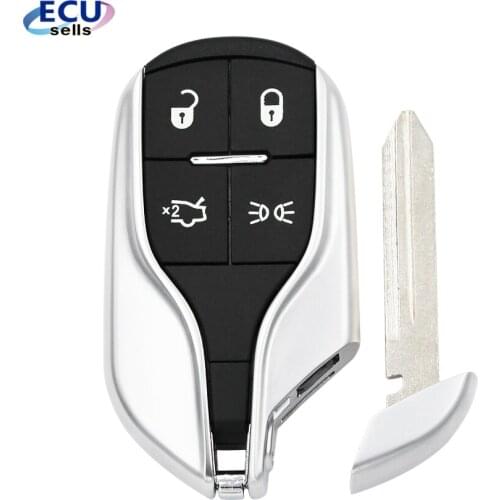 1PCS / 3PCS X 4 Buttons Modified Blank Fob Key Case Remote Smart Key Shell for Maserati President Ghibli Levant