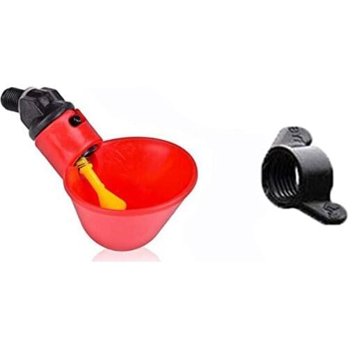 10PCS Chicken Coop Waterer Fowl Poultry Chick Feeder Water Drinker Bird Automatic Drinking Bowls Farm Supplies