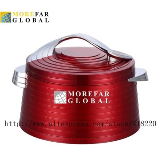 6Pcs/Carton 2/2.5/3L Lunch Box Food Serving Set Large Capacity Food Warmer for Catering Insulated Casserole Dish Bowl Container