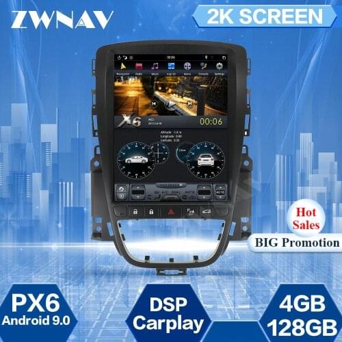 4+128G Tesla Screen For OPEL Vauxhall Holden Astra J 2010 2011 2012 2013 Android 9.0 Car Multimedia Player GPS Navi Radio Stereo