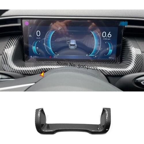 For Hyundai Tucson NX4 2021 2022 ABS Carbon fiber Car Dashboard Frame Decoration Cover Trim Sticker Car Accessories Styling 1pcs