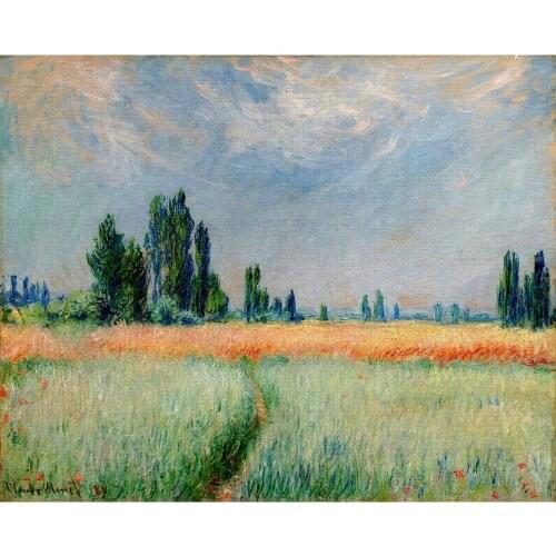 High quality Claude Monet paintings for sale The Wheat Field Canvas art hand-painted