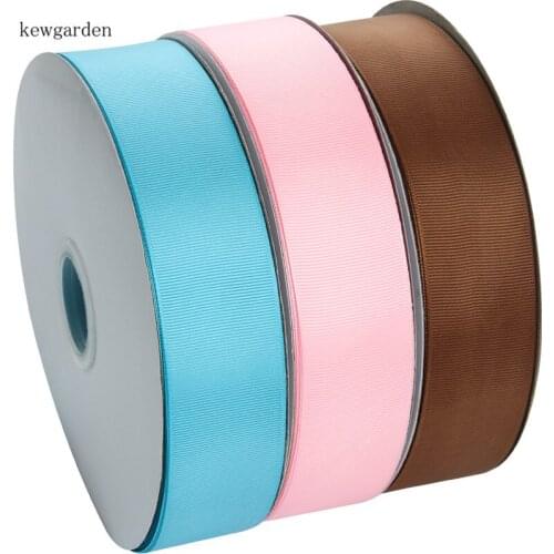 Kewgarden Wholesale Grosgrain Ribbon 1.5" 38mm DIY Flower Hair Bowknot Accessories Handmade Tape Packing Webbing 100 Yards / LOT