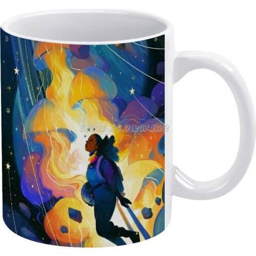 Coffee Mugs 330ml Creative Travel Mug and Cup Office Drinkware Mugs Tazza Art Jellyfish
