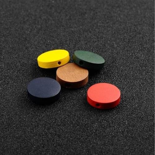 20pcs 15mm Natural Color Round Wood Beads Handmade Wooden Loose Spacer Bead for Necklace Bracelet Earrings DIY Jewelry Making