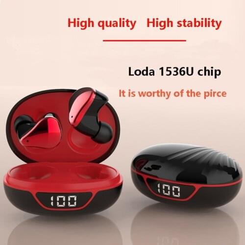 Bluetooth Headset 5.0 TWS Sport Wireless Earphones In-Ear With Mic Stereo Sound Bilateral Calls Waterproof Headphones