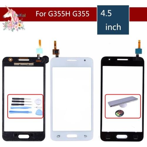 For Samsung Galaxy Core 2 II SM-G355H G355H G355 G355M Touch Screen Digitizer Sensor Outer Glass Lens Panel Replacement