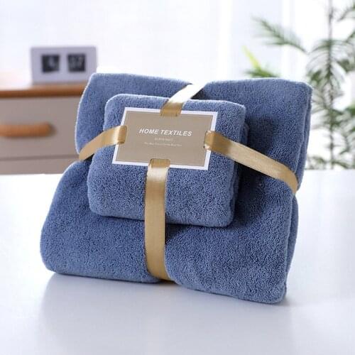 Superfine Fiber Soft Absorbent Quick-Drying Bath Towel Face Towels Set For Adult Kids Face Towel Bath Towel Set Super Absorbents