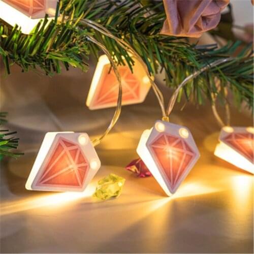 LED DiamondBattery Lights Romantic Proposal Lights Room Decoration Supplies Christmas Decorative Lights String YK23