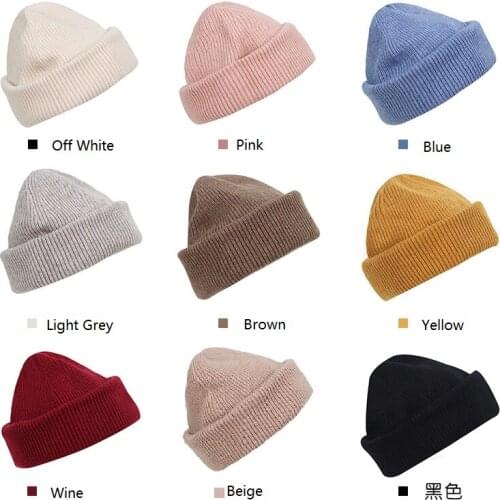 VISROVER 9 Colorway Winter Beanies Solid Plain Hats Beanie For Women Wool Bonnet Female Cap Warm Skullies Designer Brand Skully