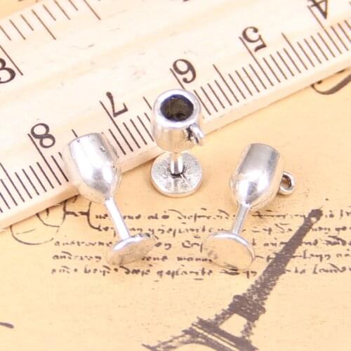 20pcs Charms wine glasses 15x6x6mm Antique Pendants,Vintage Tibetan Silver Jewelry,DIY for bracelet necklace