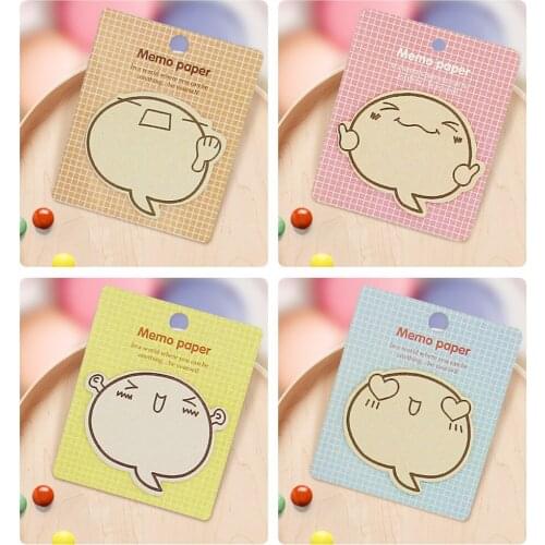 2Pcs Korean Style Cute Expression Sticky Notes To Do List Memo Notes School Office Daily Planner Notepad Stationery Note Pads