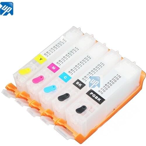 5PCS PGI-770 CLI-771 refillable ink cartridges For canon MG5770 MG6870 TS5070 TS6070 TS8070 with ARC chip for canon 770 PGI770