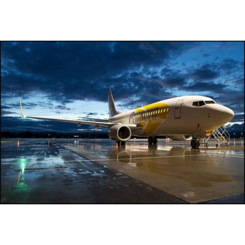 5D DIY Diamond Painting Airport and Airplane Landscape Diamond Embroidery Mosaic Rhinestones Cross Stitch Home Decor Gifts