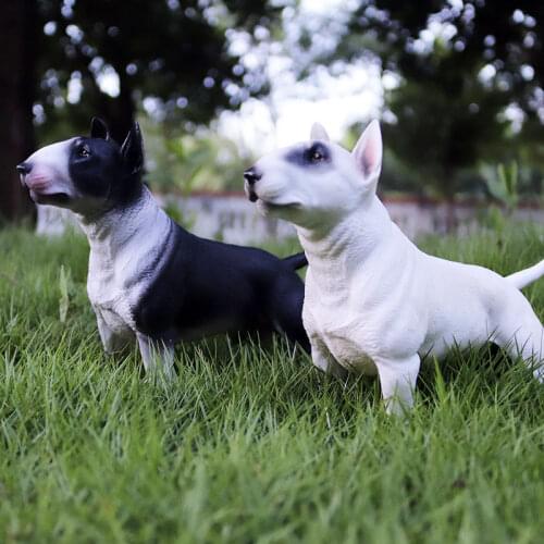 Bull Terrier Animals Figure Collectible Toys Dog Animal Action Figures