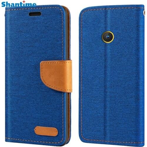 Oxford Leather Wallet Case For Nokia 110 4G With TPU Soft Back Cover Magnet Flip Case For Nokia 110 4G