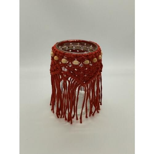 Lupi Handmade Decorative Macrame Braiding Candle holder