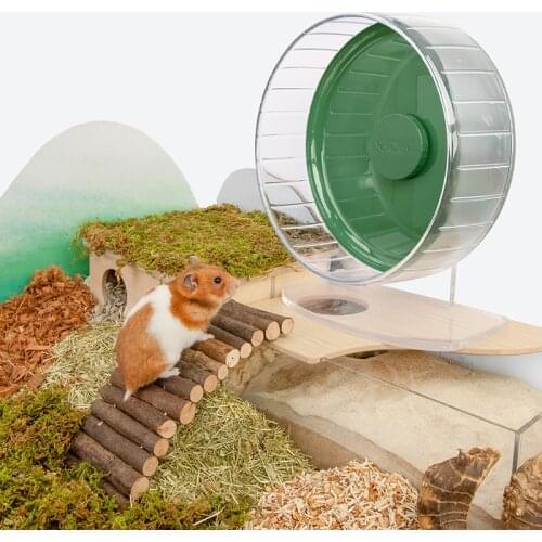 Wooden Hamster Hiding Bridge Mouse Rat Climbing Chewing Toys Wooden Arch Bridge Guinea Pig Cage Playing Toys Pet Supplies