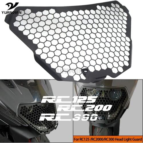 For RC125 RC200 RC390 RC 125 200 390 2014-2020 2015 2016 2017 2018 2019 Motorcycle grille headlight protector guard lense cover