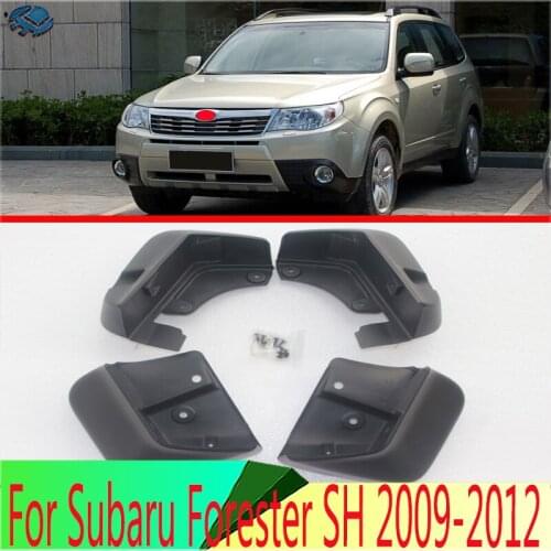For Subaru Forester SH 2009 2010 2011 2012 4pcs Car Mud Flaps Front Rear Fender Flares Splash Guards Mudguards
