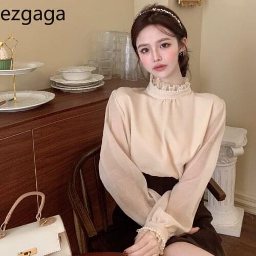 Женские блузки и рубашки Ezgaga China At AliExpress