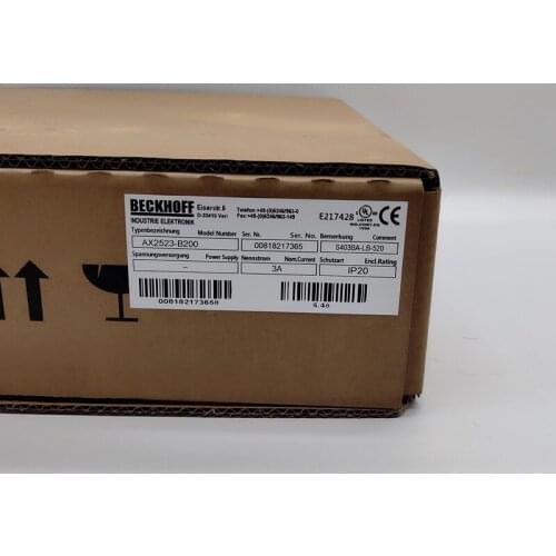 Beckhoff AX2523-B200 S403A-LB-520 3A Servo Drive AX2523
