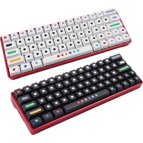 Custom Dots Keycaps Suitable for RK61 Gans Alt61 Anne Pro GH60 Mechanical Keyboards 71 Key Set OEM Profile PBT Keycaps