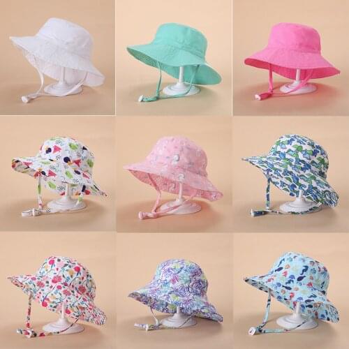 0-8 Years Toddler Baby Summer Hat Boys Girls Solid Color Breathable Quick-drying Fisherman Hat Newborn Kids Sun Hat