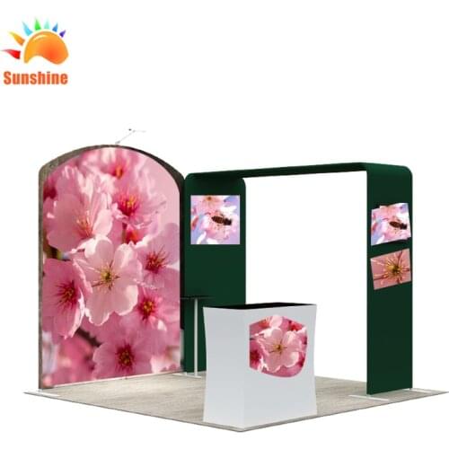 Hot sales high quality tension fabric exhibition wall stands