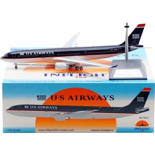 Diecast 1:200 Scale A330-300 N678US US Airways Airlines Airplane Model Toys Aircraft Metal Alloy Plane Gifts Collection Souvenir