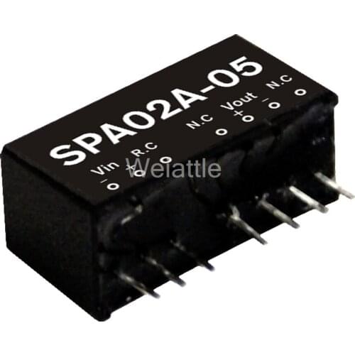MEAN WELL original SPA02B-05 5V 400mA meanwell SPA02 5V 2W DC-DC Regulated Single Output Converter