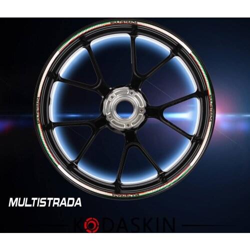 KODASKIN wheel decals stickers rim stripes motorbike for DUCATI MULTISTRADA 950 1200
