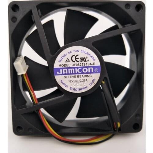 Free Shipping NEW JF0825S1SAPR JAMICON 8025 12V 0.26A 8CM UPS Inverter power cooling fan