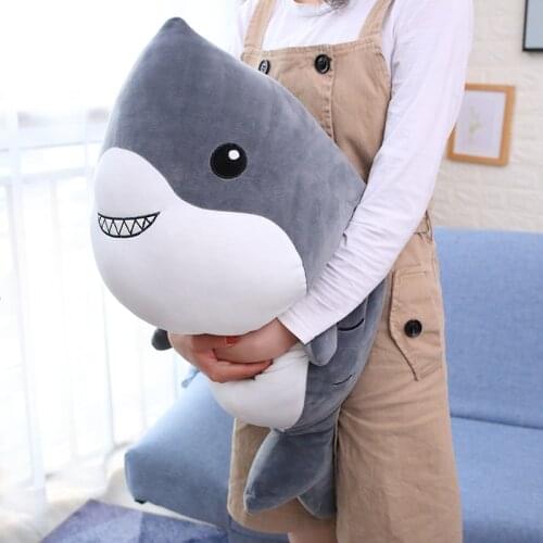 New 35-100cm Giant Funny Whale Shark Plush Toy Soft Appease Cushion Gift For Children Girls Animal Doll Pillow