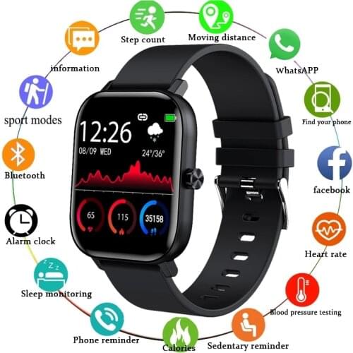 New Men Smart Watch Wristband Men Women Sport Clock Heart Rate Monitor Sleep Monitor Bluetooth Call Smartwatch for phone