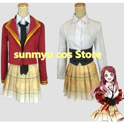 Zombie Land Saga Zonbi Rando Saga Revenge Uniform Cosplay Costume,Custom Size Customize Halloween