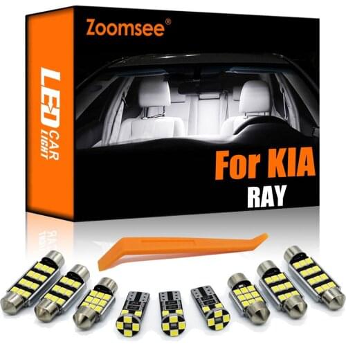 Zoomsee 8Pcs Interior LED For KIA RAY 2011-2020 Canbus Vehicle Indoor Dome Map Reading Trunk Roof Light Error Free Auto Lamp Kit