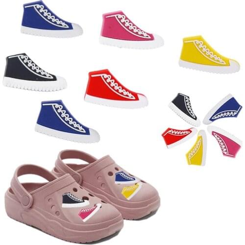 10pcs/lot PVC Shoe Charms for Croc Shoes Accessories Canvas Shoe Icon Jibz Shoes Ornaments Decor for Bracelet Gift