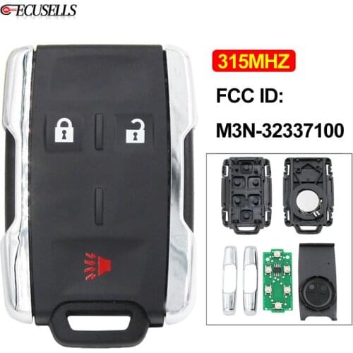 2+1/3 Button Keyless Entry Remote Control Key 315MHz FCC ID: M3N-32337100 M3N32337100 for Chevrolet Silverado Colorado for GMC
