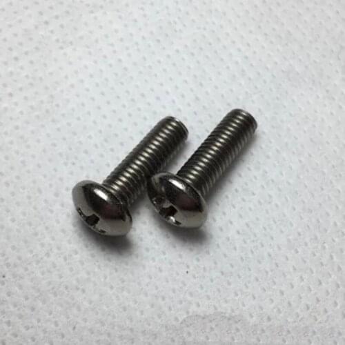 4pcs M2 A2 titanium screw Pan head cross GB818 machine pure titaniums GR2 Round heads Phillips 3mm-20mm Length