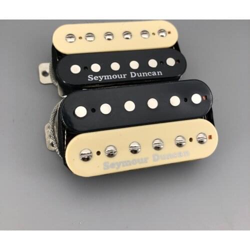 Alnico 5 Guitar Humbucker Pickups Zebra 2 Wires Shilded Wire