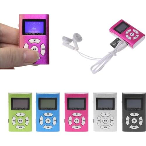 MX-808 Mini USB Aluminum LCD Screen 32GB Micro SD TF Card Digital Music MP3 Player