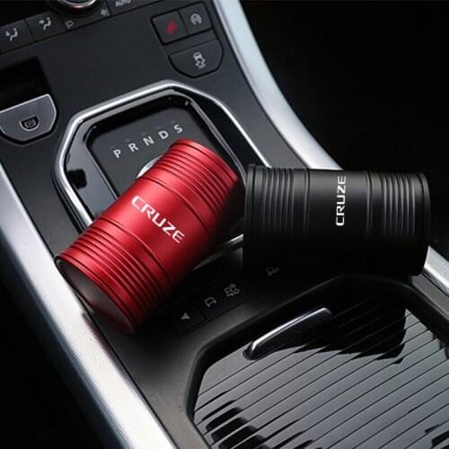 Aluminum Alloy Car Ashtray Interior Accessories Oil Drum Shape Smoke Retardant Portable Ash Holder For Chevrolet Cruze