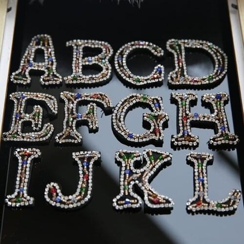 English letters Beaded Patch sequin patch diy clothing decorative supplies embroidery flower bead applique patch
