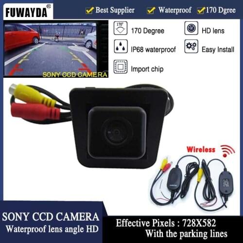 FUWAYDA Wireless HD CCD Car Parking RearView Reverse With Guide Line CAMERA for Mercedes-Benz S-Class GLK300 GLK350 WATERPROOF