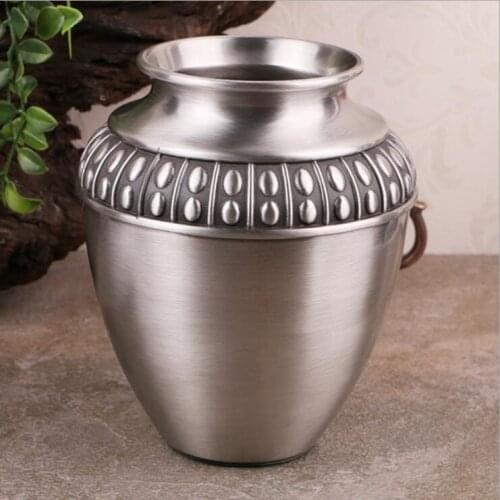 Europe Retro Beads metal flowers vases for weddings Table vase Home/study/office decoration tabletop vase crafts gifts HP081