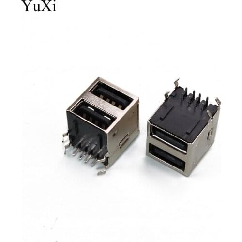 YuXi USB A Type Female Socket Connector 2to1 Set G43 for Data Connection Interface Charging